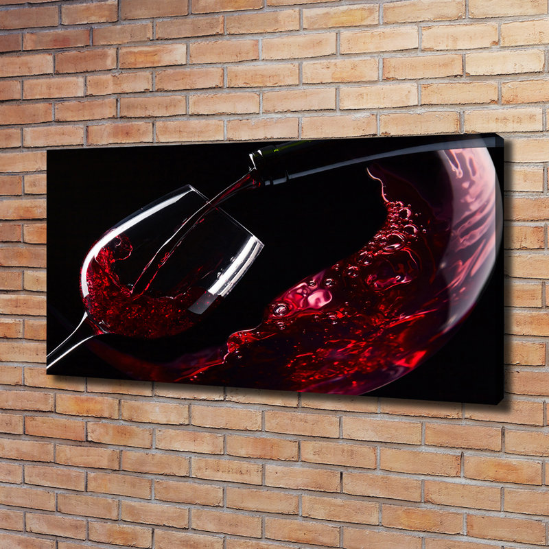 Red Wine - Wrapped Canvas Print
