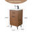 18 Inch Mini Modern Nut-Brown Free-Standing Single Bathroom Vanity Set