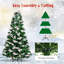 Arbre de Noël vert et blanc Cashmere-347857874