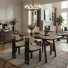 Modern Farmhouse Dining Set - Solid Wood Table With Metal Accent Chairs - 5/7 Piece Kitchen Set