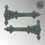 Charnières de porte à sangle H 4 po x l 7 po