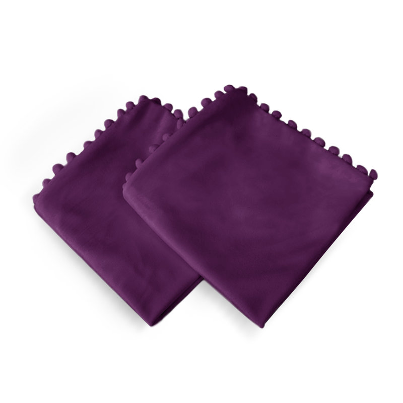 Knowles Square Cushion Cover, 51cm H x 51cm W x 1cm D, Grape Purple