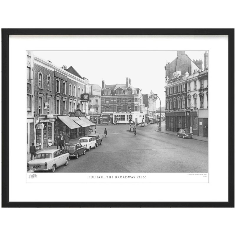 Fulham, The Broadway C1965 by Francis Frith - Single Picture Frame Print, 28cm H x 36cm W x 2.3cm D