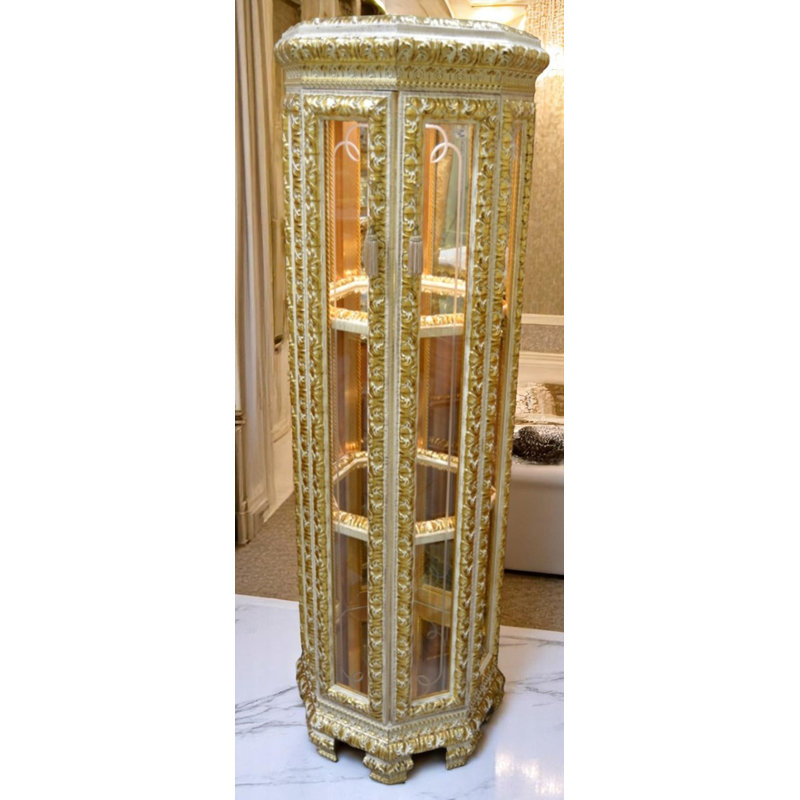 Infinity Solid Wood Lighted China Cabinet