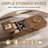 47.2" Modern Lift-Top Coffee Table, Walnut Finish, Adjustable Work Surface With Hidden Storage & Sturdy Base