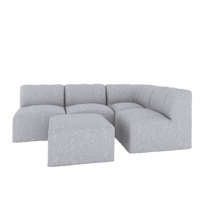 Praia 96"" Sunbrella Outdoor Sofa with Ottoman -  Joss & Main, 4432E9E03B114739AA2534F3576AC077