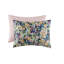 Édredon très grand 8 pièces avec motif floral numérique vif, taies décoratives assorties et 8 pièces douillettes toutes saisons avec motif à volants sur coton, rayures réversibles