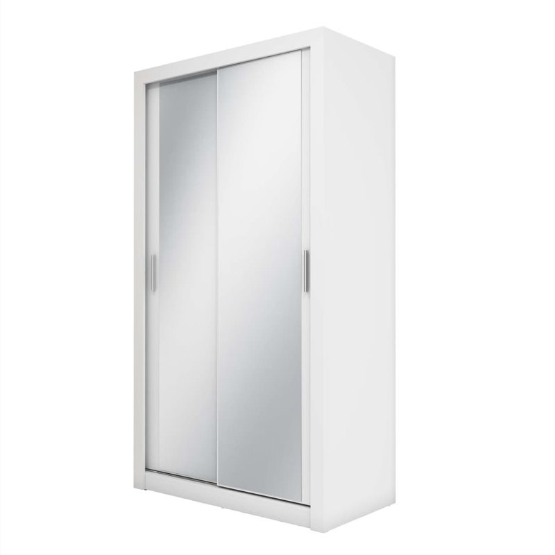 Alahna 2 Door Manufactured Wood Wardrobe, Elegant White
