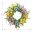 Couronne de fleurs sauvages arc-en-ciel Alderete