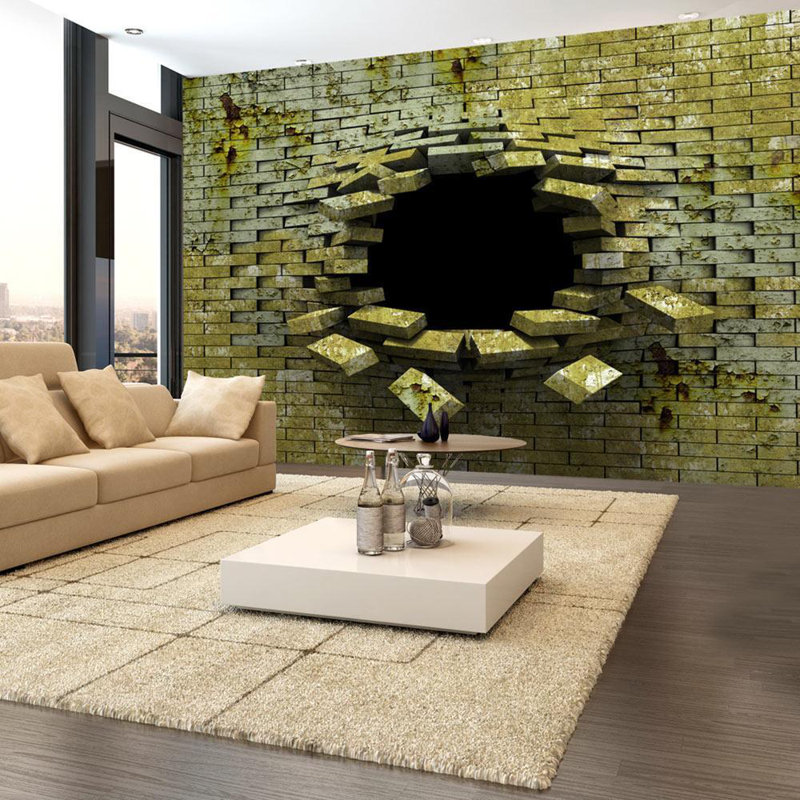 Murale d'entrée Brittnea Bricks, L 110 po x l 154 po