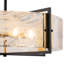 Lustre tambour 6 lumières en verre brume blanche-1398823991