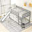 Twin Over Twin Bunk Bed With Convertible Slide And Ladder-89172263