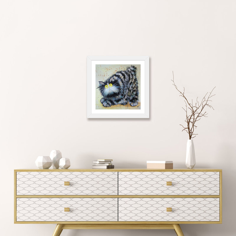 «Foss» par Kim Haskins - impression encadrée, H 16 po x l 16 po x p 1 po, Papier encadré blanc