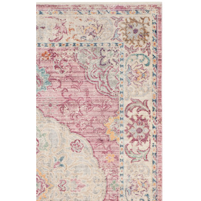 Soren Oriental Rose/Cream Area Rug