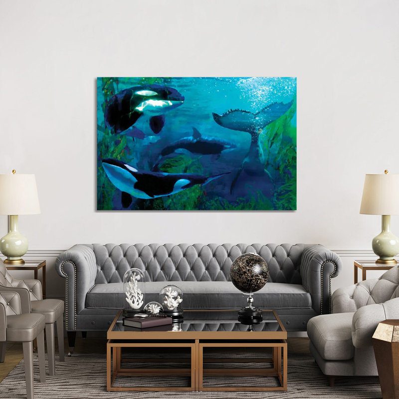 Orca by Lisa Robinson - Wrapped Canvas Print, 152.5 cm H x 101.5 cm W