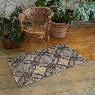 Hand Tufted Cotton/Jute Flatweave Boho Rug