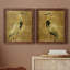 «Gold Crane at Dusk I», ensemble de reproductions d'art sur toile encadrées-1671585471-1671585475