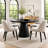 Gytle Round Dining Table in Black