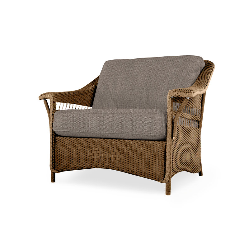 Nantucket Outdoor Lounge Chair, Plume Spring, Bark
