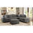 Spacious Grey Storage Ottoman