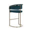 Upholstered Bar Stool with Metal Frame-1572054300