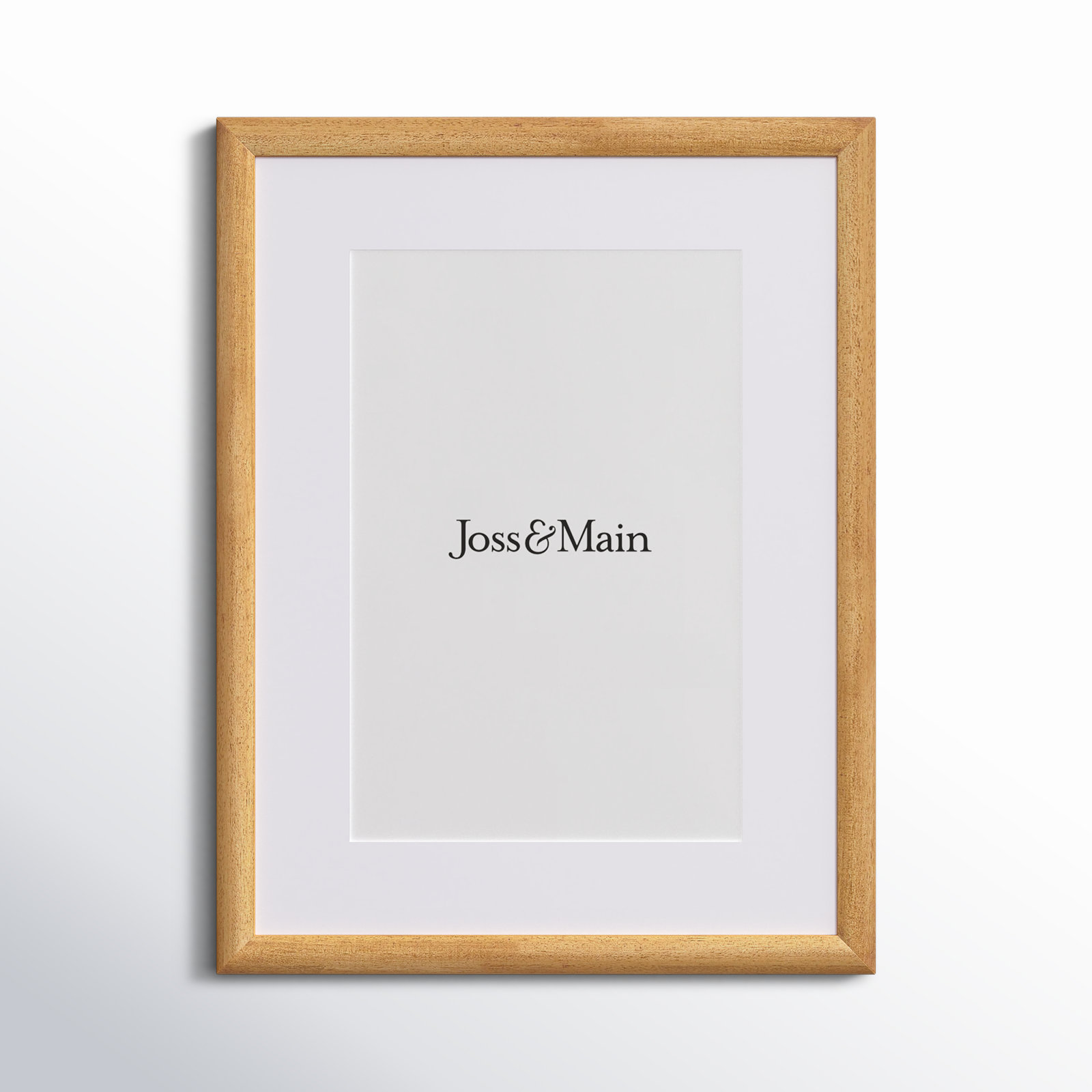 Kesia Wood Picture Frame with Mat, 12" x 18", Natural