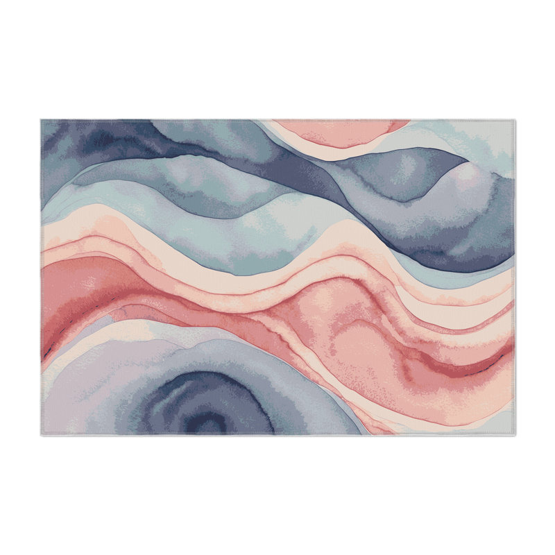 Sunset Pool Indoor And Outdoor Area Rug, Rectangle 2' x 3'
