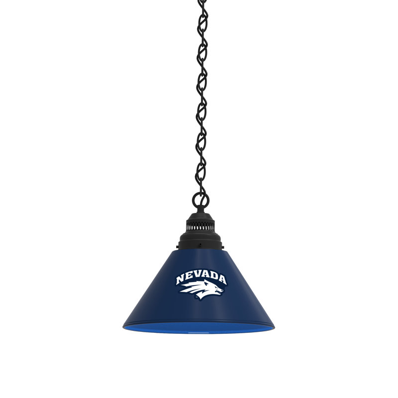 1 - Light Single Pendant, Black, Nevada Wolf Pack