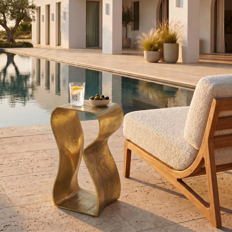 Table d'appoint en métal Philbin