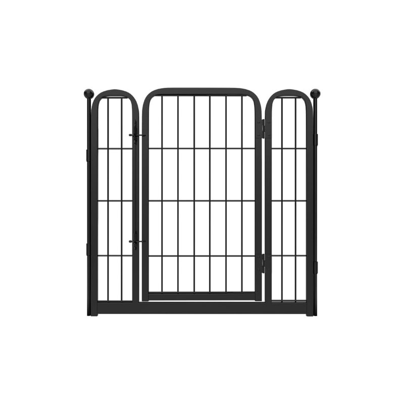 Parc pour chien FXW Homeplus conçu pour une utilisation à l'intérieur, 1 barrière supplémentaire, hauteur pour chiens de taille moyenne