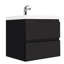 Meuble-lavabo flottant simple 24 po avec lavabo à surface solide Dhruven