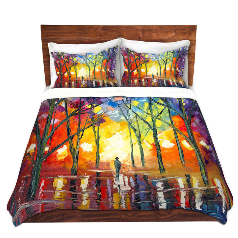 Modern & Contemporary Polyester Duvet Cover, King Duvet Cover + 2 King Shams