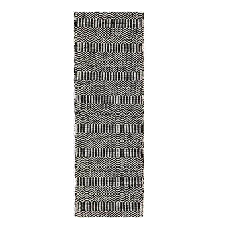 Aailyah Geometric Flatweave Area Rug, Runner 66 x 200cm