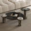 Coffee Table with Tempered Glass Top Set