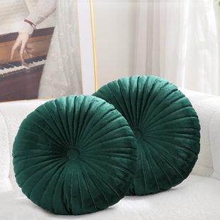 Coussin décoratif en velours 18 po 