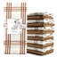 Cotton Stripe Waffle Tea Towel Kitchen Towel-1769692090