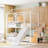 Allegonde Kids Twin Over Twin Bunk Bed-701799309