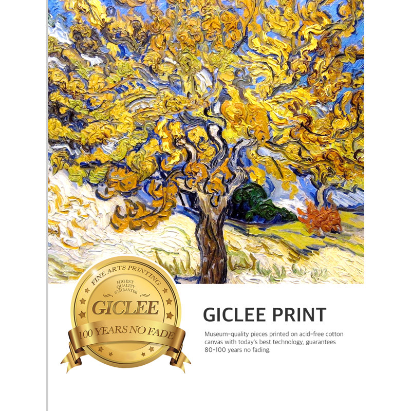 «The Mulberry Tree» par Vincent Van Gogh, reproduction d'art par Vincent Van Gogh - reproduction sur toile, H 20 po x l 16 po