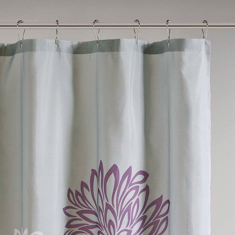 Rideau de douche à imprimé floral
