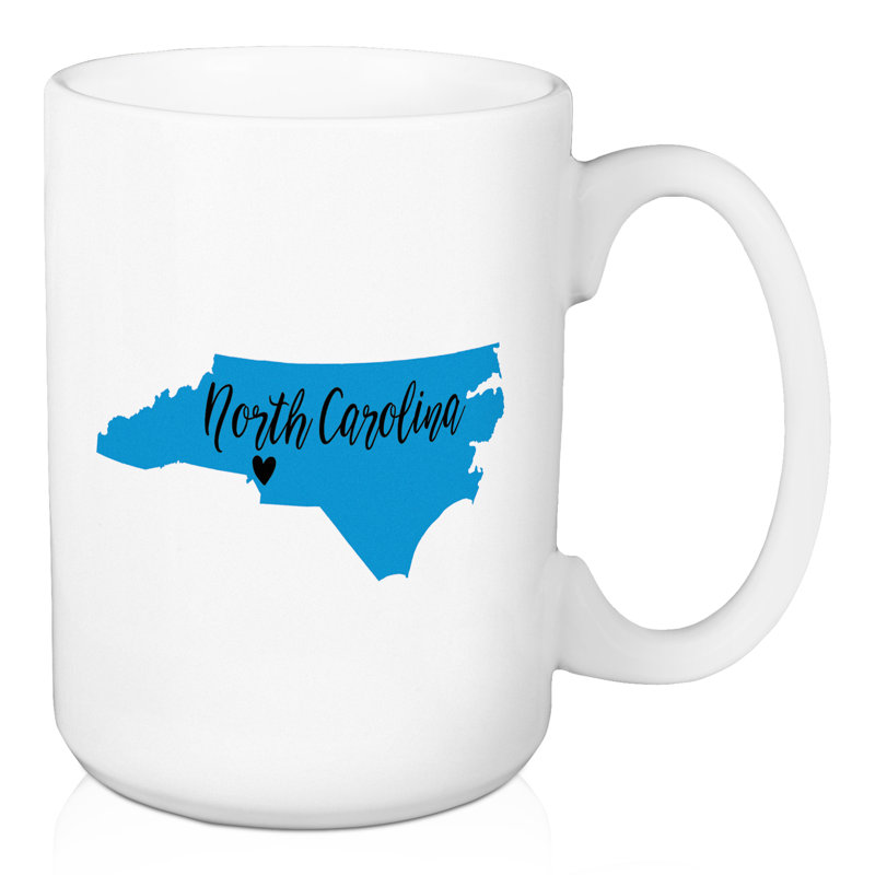 Grande tasse à café north caroline state love Fosdick