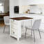 Gregorio 36" White Finish Small Space Counter Height Dining Table With USB Charging Ports And Shelves-4633310-4633297