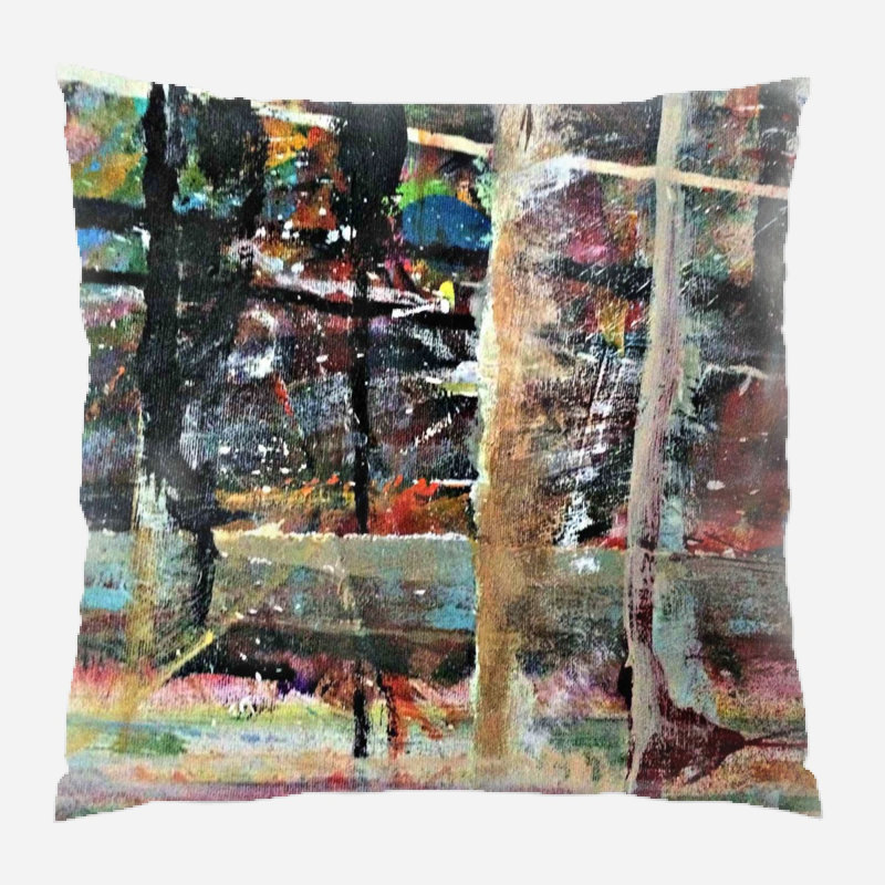 Coussin décoratif à motif abstrait