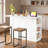 Multifunctional Kitchen Island With Foldable Top, Power Outlet, Wine Rack, Stemware Holder, Open Side Shelves And Adjustable Shelves-734033506