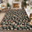 Rugs for Living Room Ultra Thin Non-Slip Floral Area Rug Modern Rugs Washable Carpet Mark Resistant,Soft Throw Mat for Bedroom,Dining Room,Office-818737000-818736997