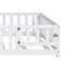 Lit plateforme double avec clôture et porte-1884220152