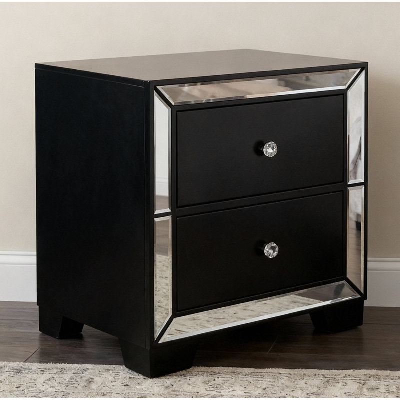 Table de chevet Fazeley, Noir
