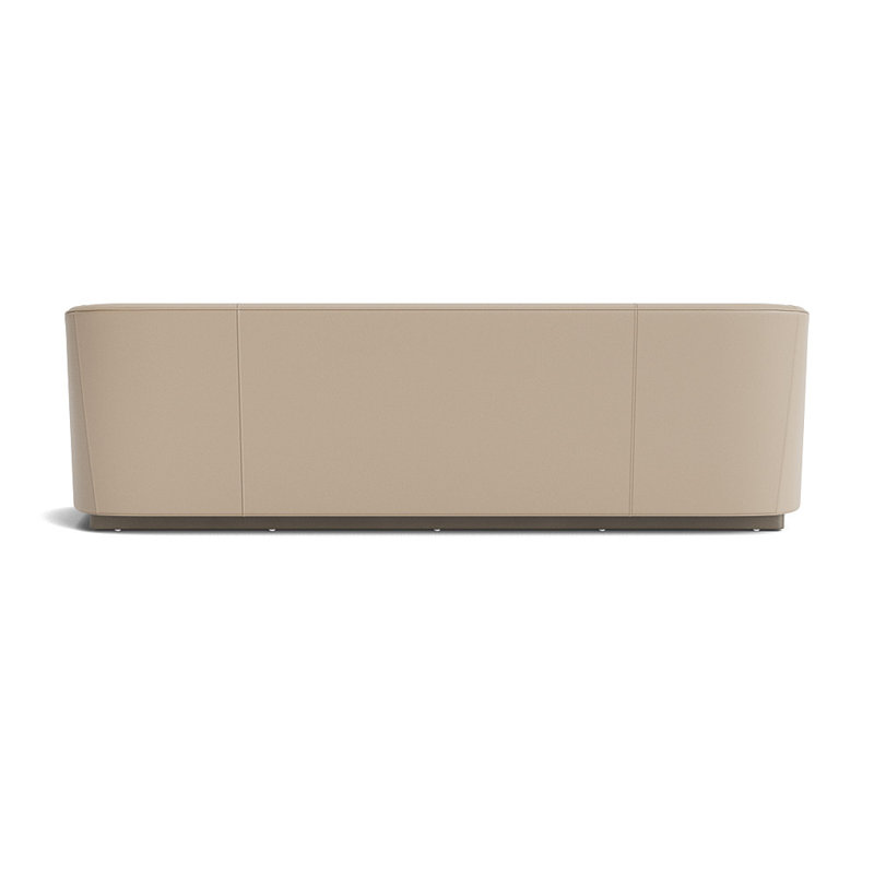 Canapé en cuir Cooper 108, H 29 po x l 108 po x P 35 po, Bois flotté, Greenwich Performance Leather - Taupe