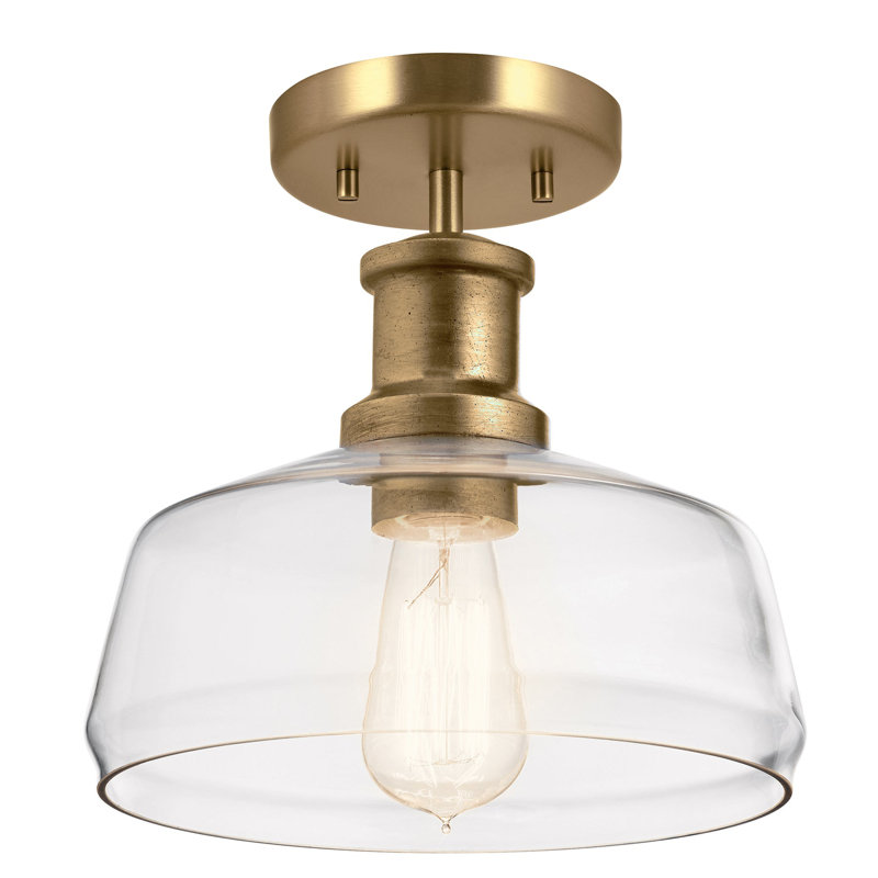 Luminaire suspendu 1 lumière Nottinghill, Laiton