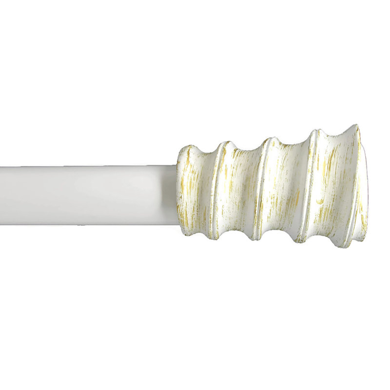 Pompa Adjustable, 1" H x 48" W x 1" D, Gilded White