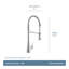Moen Sinema MotionSense Wave Single Handle Pre-Rinse Spring Pulldown Kitchen Faucet-1665947701